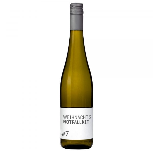 <strong>#7 WEIHNACHTS NOTFALLKID</strong><br><span style="font-size:0.8rem">Cuvée halbtrocken</span>