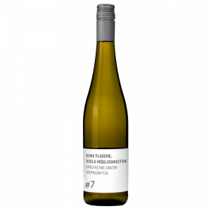 <strong>#7 VIELE MÖGLICHKEITEN</strong><br><span style="font-size:0.8rem">Weisswein Cuvée halbtrocken</span>